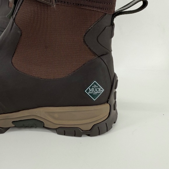 NEW The Original Muck Boot Company Men's Brown Apex mid zip Ankle boot sz 10 - Picture 2 of 8